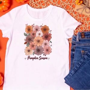 Pumpkin Season White T-Shirt